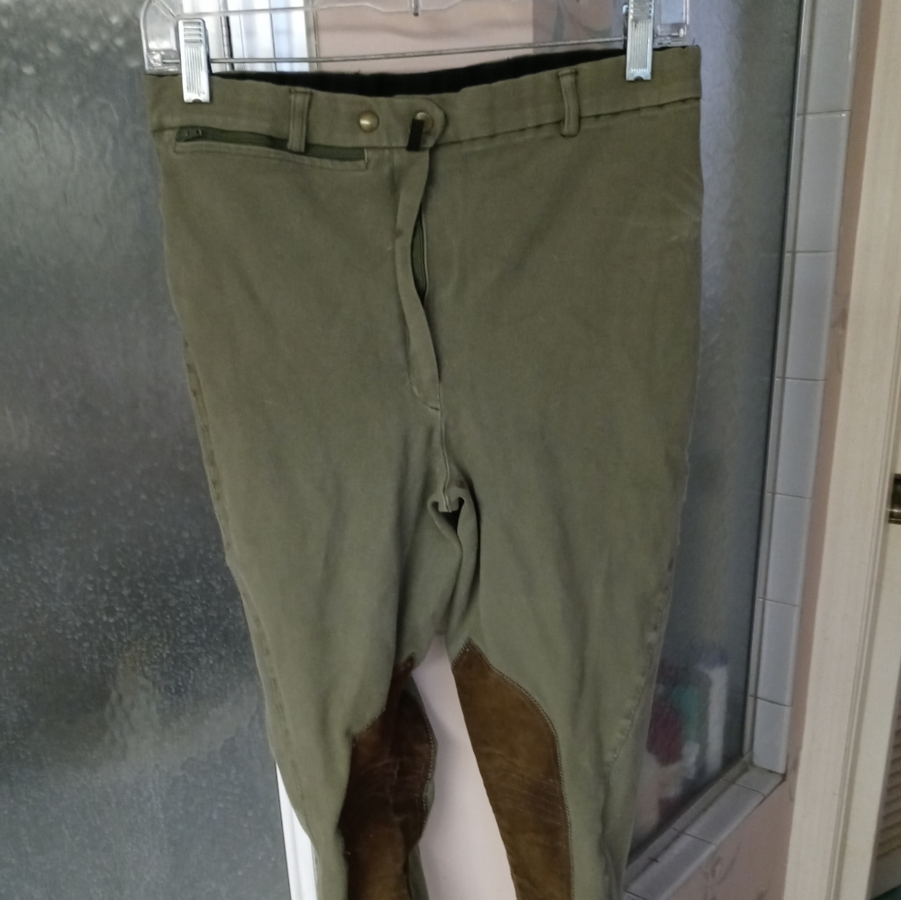 Vintage MJ Knoud NYC Riding Breeches 30L Olive Green - Picture 3 of 8